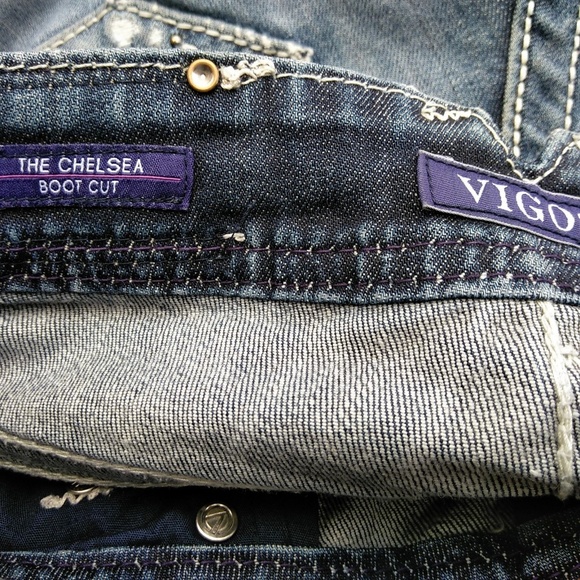 Vigoss The Chelsea Boot Cut Jeans Destroyed - Picture 3 of 8